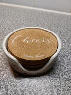 Riviera Maison Onderzetters met Houder, Huis en Inrichting, Woonaccessoires | Onderzetters, Ophalen of Verzenden, Gebruikt, Glas of Kopje