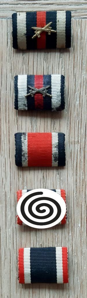 4 Duitse Feldspangen 1 Medaille WW2 en WW1 beschikbaar voor biedingen
