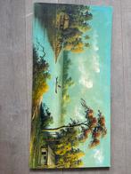 Schilderij: Tropisch Landschap met Kano, Antiek en Kunst, Ophalen