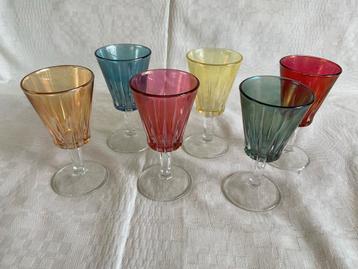 Vintage Likeurglaasjes - Set van 6 beschikbaar voor biedingen