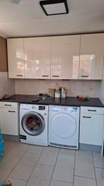 Keukenkasten + Werkblad - Bijkeuken Opstelling, Huis en Inrichting, Ophalen, 200 cm of meer, Wit, Zo goed als nieuw