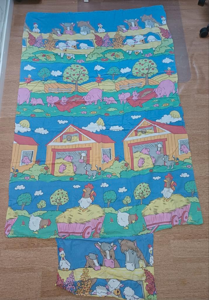 Kinder Dekbedovertrek Boerderijdieren 185x120cm, Kinderen en Baby's, Kinderkamer | Beddengoed, Gebruikt, Dekbedovertrek, Overige kleuren