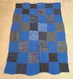 Granny woondeken blauw grijs gemêleerd 150/105