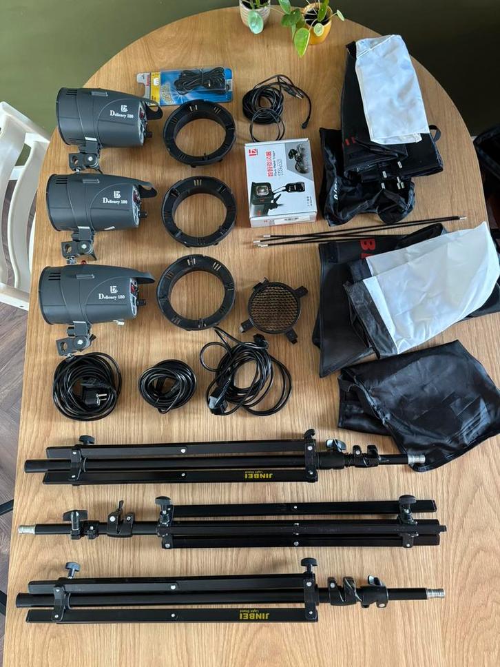 Jinbei flitsset, Audio, Tv en Foto, Fotografie | Fotostudio en Toebehoren, Gebruikt, Lamp of Flitsset, Ophalen of Verzenden