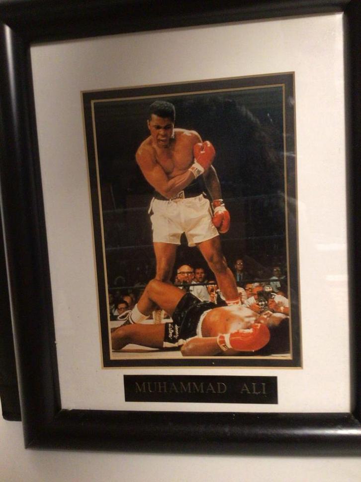 Muhammad Ali Ingelijste Foto, Antiek en Kunst, Kunst | Tekeningen en Foto's, Ophalen of Verzenden