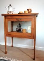 Theekastje /vitrine kastje Art Deco., Huis en Inrichting, Kasten | Vitrinekasten, Ophalen, Gebruikt, Met klep(pen), Minder dan 100 cm