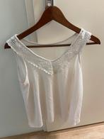 Mouwloze top/blouse wit maat s/m, Ophalen, Gedragen, Wit, Zonder mouw