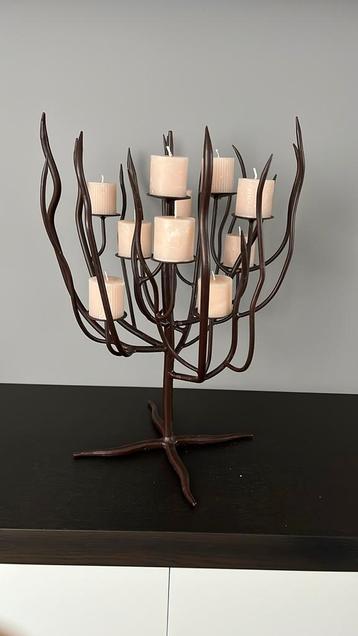 Brutalist Smeedijzeren Boom Kandelaar - Mid Century beschikbaar voor biedingen