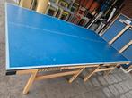 Tafeltennis tafels Heemskerk 4 stuks op kar, Ophalen, Gebruikt, Net, Batje(s) of Balletje(s)