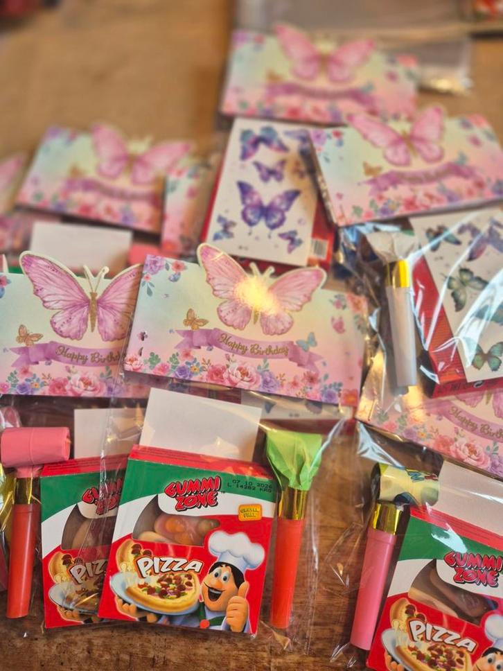 Vlinder Traktaties - 9 Stuks Kant & Klaar!, Kinderen en Baby's, Kinderspulletjes, Nieuw, Ophalen of Verzenden