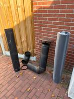 Kachelpijp  D 160 pil p lengte 1000 mm-6 stucks, Doe-het-zelf en Verbouw, Buizen en Afvoer, Ophalen, Zo goed als nieuw, Rvs, Minder dan 2 meter