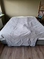 2 persoons dekbed met grijs hoeslaken, Ophalen, Tweepersoons, Grijs, Deken of Dekbed