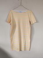 Lange blouse / jurk / gestreept / geel / wit / small / S /, Albert Cuypstr 168a, Geel, Ophalen of Verzenden, Hippiegalorevintage@gmail.com