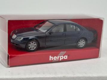 Mercedes Benz S Class (blauw) - Herpa 1/87 beschikbaar voor biedingen