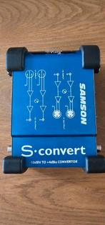 Samson S-convert niveau converter, Hobby en Vrije tijd, Elektronica-componenten, Ophalen of Verzenden, Zo goed als nieuw