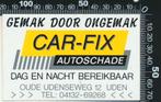 Sticker: Carfix Autoschade - Uden, Verzamelen, Stickers, Ophalen of Verzenden, Zo goed als nieuw, Auto of Motor