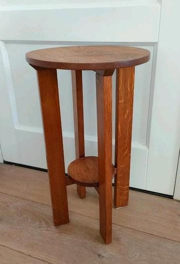 Antieke plantentafel tafel art deco bijzettafel eiken beschikbaar voor biedingen