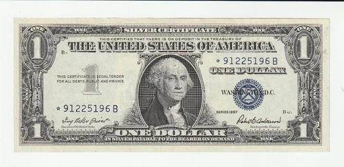 Amerika : 1 Dollar 1957 - Starnote ( Replacement ), Postzegels en Munten, Bankbiljetten | Amerika, Los biljet, Noord-Amerika, Verzenden