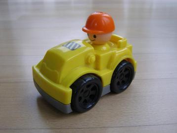 Auto / Werkverkeer met poppetje; geel plastic beschikbaar voor biedingen