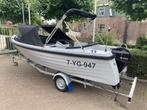 Vallory 555 DELUXE met 30 pk Tohatsu en trailer!, Watersport en Boten, Sloepen, Zo goed als nieuw, 30 tot 50 pk, 3 tot 6 meter