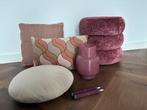 Bordeaux/roze woonaccessoires, Ophalen, Zo goed als nieuw, Rond, Minder dan 50 cm