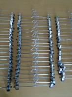20 metalen broekhangers, broekklemmen, cliphangers, 30 cm, Kleding | Dames, Kledinghangers, Ophalen of Verzenden, Gebruikt, Metaal