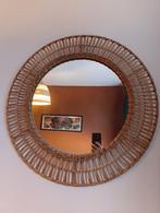 Rotan Spiegel - Ø 66cm - Boho/Hippie Stijl änglarp ikea, Rond, Ophalen of Verzenden, Zo goed als nieuw, Minder dan 100 cm