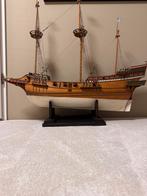 Golden Hind scheepsmodel modelschip modelboot galjoen top, Hobby en Vrije tijd, Modelbouw | Boten en Schepen, Ophalen, Zo goed als nieuw
