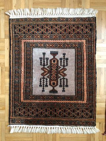 Handgeknoopt Perzisch kleedje 70 cm x 50 cm beschikbaar voor biedingen