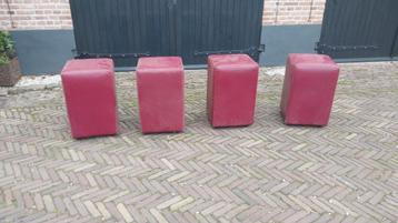 4 Leren zit blokken beschikbaar voor biedingen