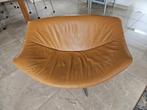 Fauteuil oranje label Gigi - Gerard van den Berg, Huis en Inrichting, Fauteuils, Ophalen, Zo goed als nieuw, 50 tot 75 cm, Leer