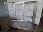Papagaaienkooi RVS (groot en zwaar), Dieren en Toebehoren, Ophalen of Verzenden, Zo goed als nieuw, Metaal, Vogelkooi