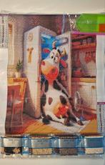 Diamond painting koelkast koe, Ophalen of Verzenden, Nieuw, Knutselwerk