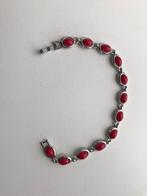 Armbandje met rode steentjes, Ophalen of Verzenden, Nieuw, Rood