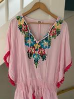ROZE FLORAL DESIGN KAFTAN, MAAT; S/M, Ophalen of Verzenden, Zo goed als nieuw, Maat 36 (S), Roze
