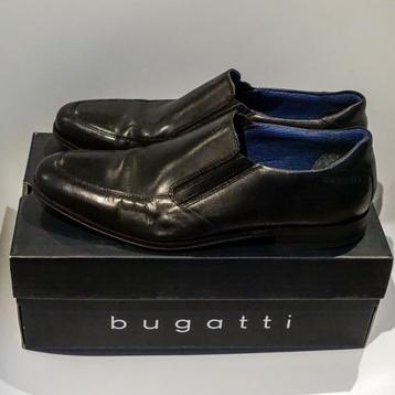 Bugatti Nette Leren Herenschoenen Zwart Maat 45. Inschieters beschikbaar voor biedingen