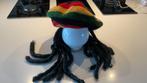 Reggae muts met pruik, Carnaval, Nieuw, Overige maten, Ophalen of Verzenden