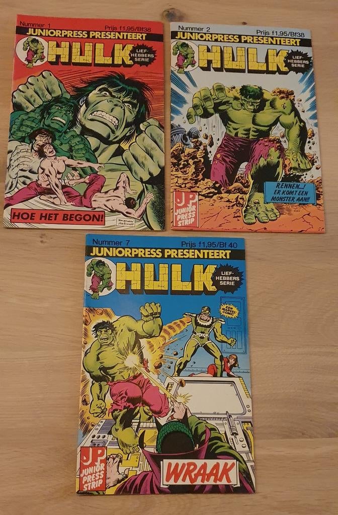 3 x  Hulk liefhebbersserie  -  Juniorpress, Ophalen of Verzenden