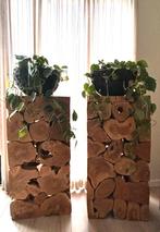 Teak houten zuilen, Ophalen, Zo goed als nieuw