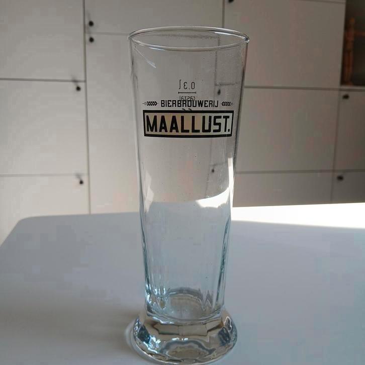 Maallust Bierglas - Origineel, Antiek en Kunst, Antiek | Glas en Kristal, Ophalen of Verzenden