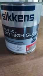 Sikkens XD High Gloss, RAL9005 Gitzwart, Doe-het-zelf en Verbouw, Verf, Beits en Lak, Zwart, Nieuw, Ophalen of Verzenden, Verf