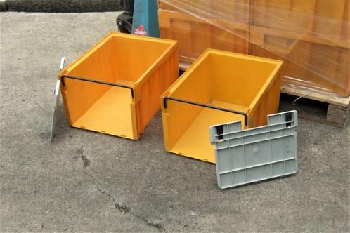 Stapelkratten met uitneembare klep, Doe-het-zelf en Verbouw, Kratten en Dozen, Gebruikt, Krat, 50 tot 75 cm, Minder dan 35 cm