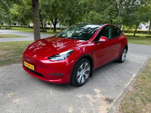 Tesla Model Y AWD LR 2022 Rood, Auto's, Tesla, Particulier, Model Y, Elektrisch, SUV of Terreinwagen, Automaat, Geïmporteerd, Rood