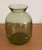 Groene glazen vaas ontwerp A.D Copier. 1950 Leerdam, Antiek en Kunst, Antiek | Glas en Kristal, Ophalen of Verzenden