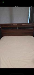 Gratis Tweepersoonsbed 160x200, Huis en Inrichting, Slaapkamer | Bedden, Ophalen, Gebruikt, Bruin, Tweepersoons