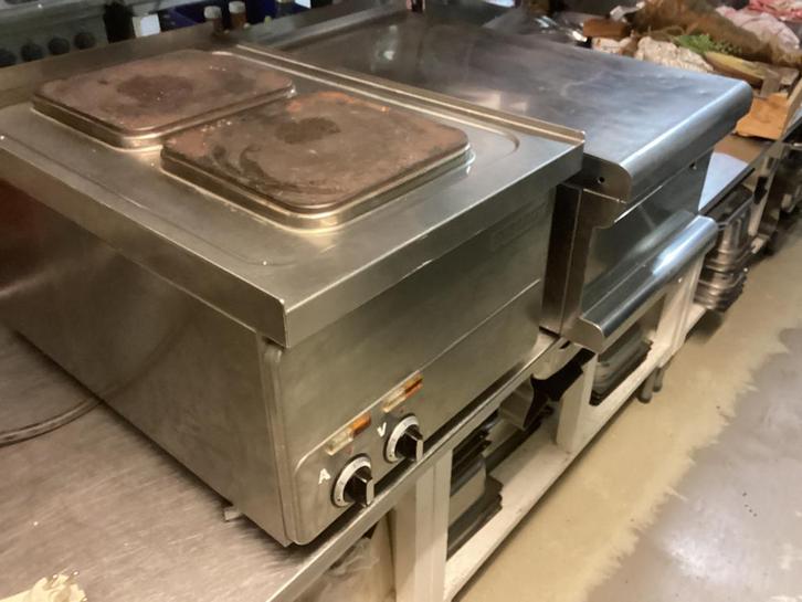 Kookplaat en afzetdeel, Witgoed en Apparatuur, Kookplaten, Gebruikt, Vrijstaand, Elektrisch, 4 kookzones, Ophalen