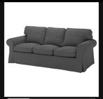 IKEA Ektorp 3-zitsbank met nieuwe grijze hoes, Ophalen, Gebruikt, Driepersoons, 75 tot 100 cm