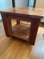 Teak salontafel 60x60, 50 tot 100 cm, Vierkant, Ophalen of Verzenden, Zo goed als nieuw