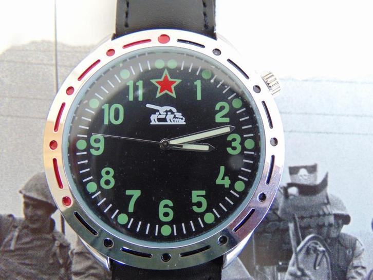 Militair Horloge Sovjet Pantser troepen jaren 80, Sieraden, Tassen en Uiterlijk, Horloges | Heren, Zo goed als nieuw, Polshorloge