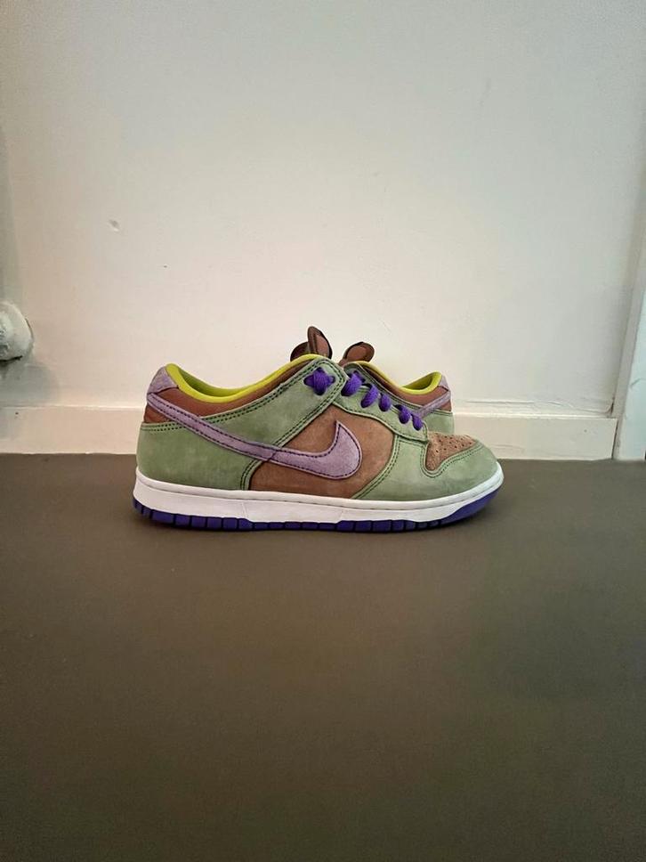 Nike Dunk Low Groen/Bruin/Paars, Kleding | Dames, Schoenen, Gedragen, Sneakers of Gympen, Groen, Ophalen of Verzenden